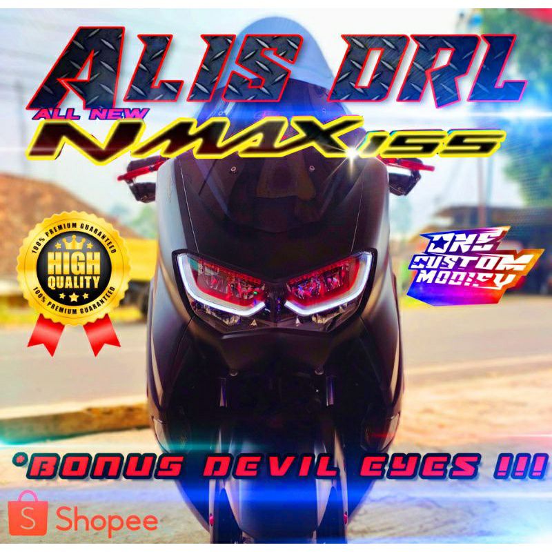 LAMPU ALIS NMAX 2020/2021 PLUS BONUS DEVIL EYES / LAMP NMAX POPULER / NMAX GAHAR