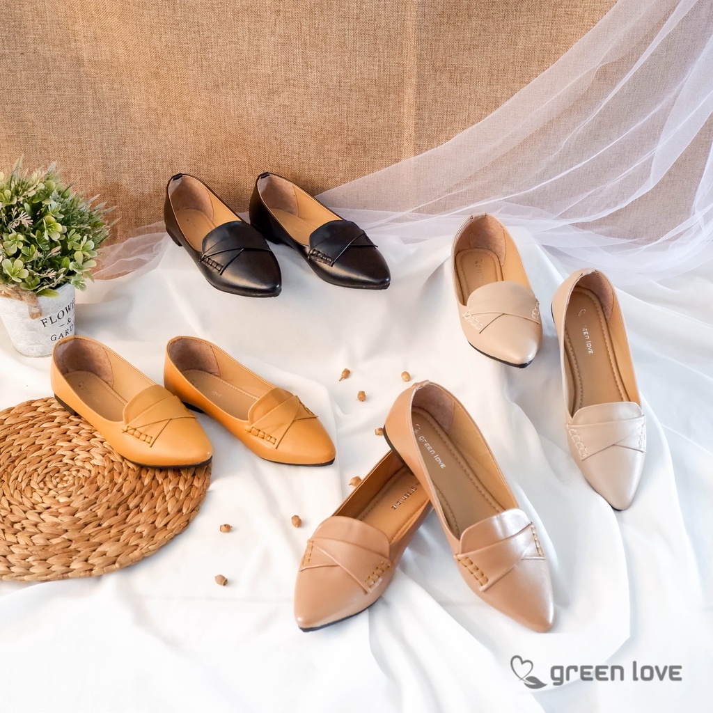 Green Love Sepatu Flat VICTORIA