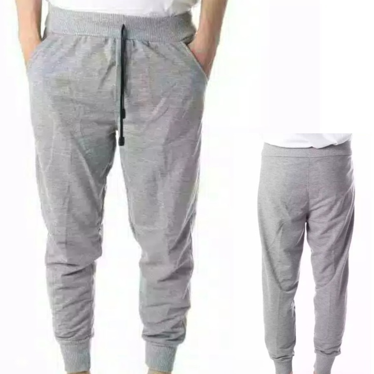 CELANA JOGGER PANJANG POLOS SWEATPANTS TRAINING DEWASA PRIA WANITA JUMBO SIZE M-XXL JOGER OLAHRAGA GYM BAHAN TERRY