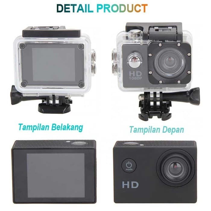 BAROKAH GAMIS GARANSI 1 BULAN KERUSAKAN Action Cam Magic HD Ready