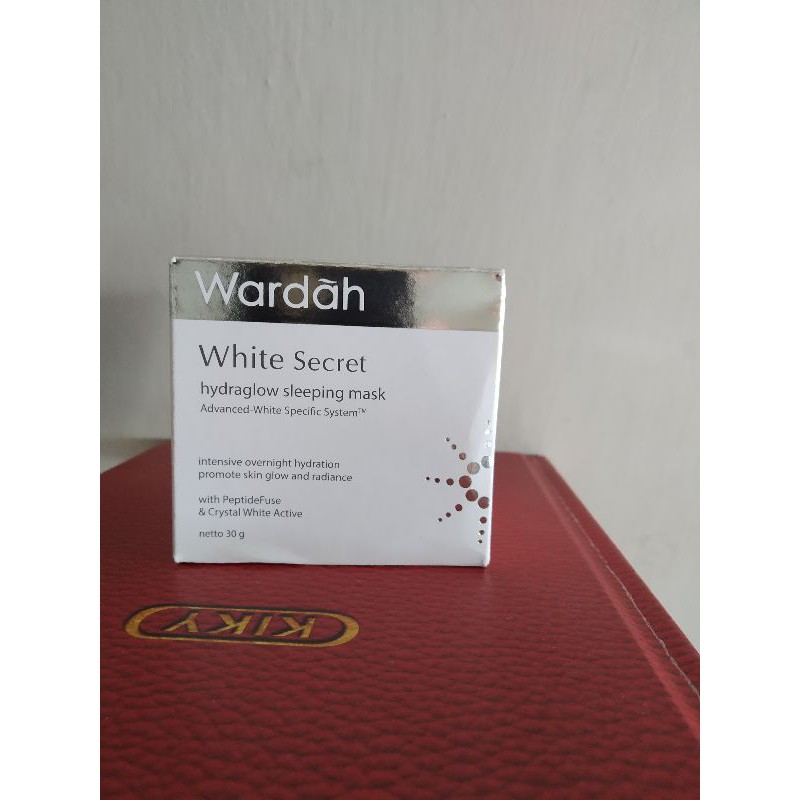white secret ( wardah) hydraglow sleeping mask wardah