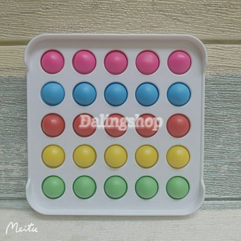 DALINGSHOP Pop it Fidget Mainan Go Bang fox Mind Mainan Anti Stress  Pop Pop itko-New Persegi🌈