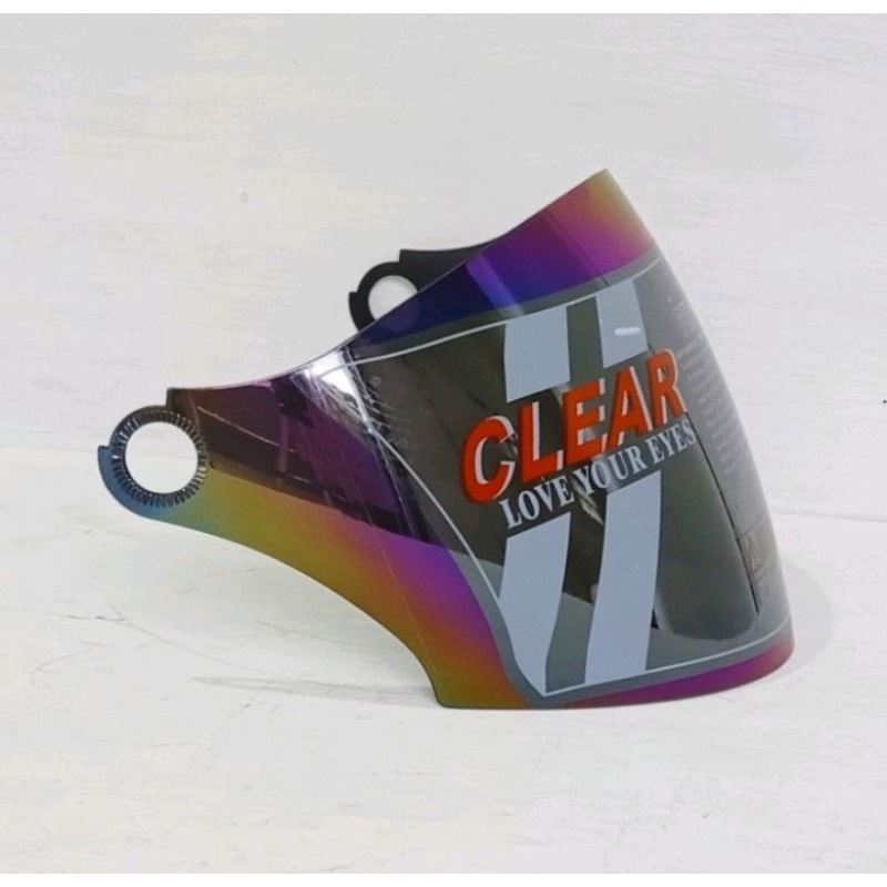 visor helm/  kaca helm mds vento/ mds protector/ mds project 2/ bmc inova r/ warna rainbow ( pelangi