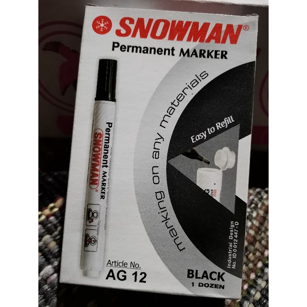 

SNOWMAN PERMANENT MARKER AG12