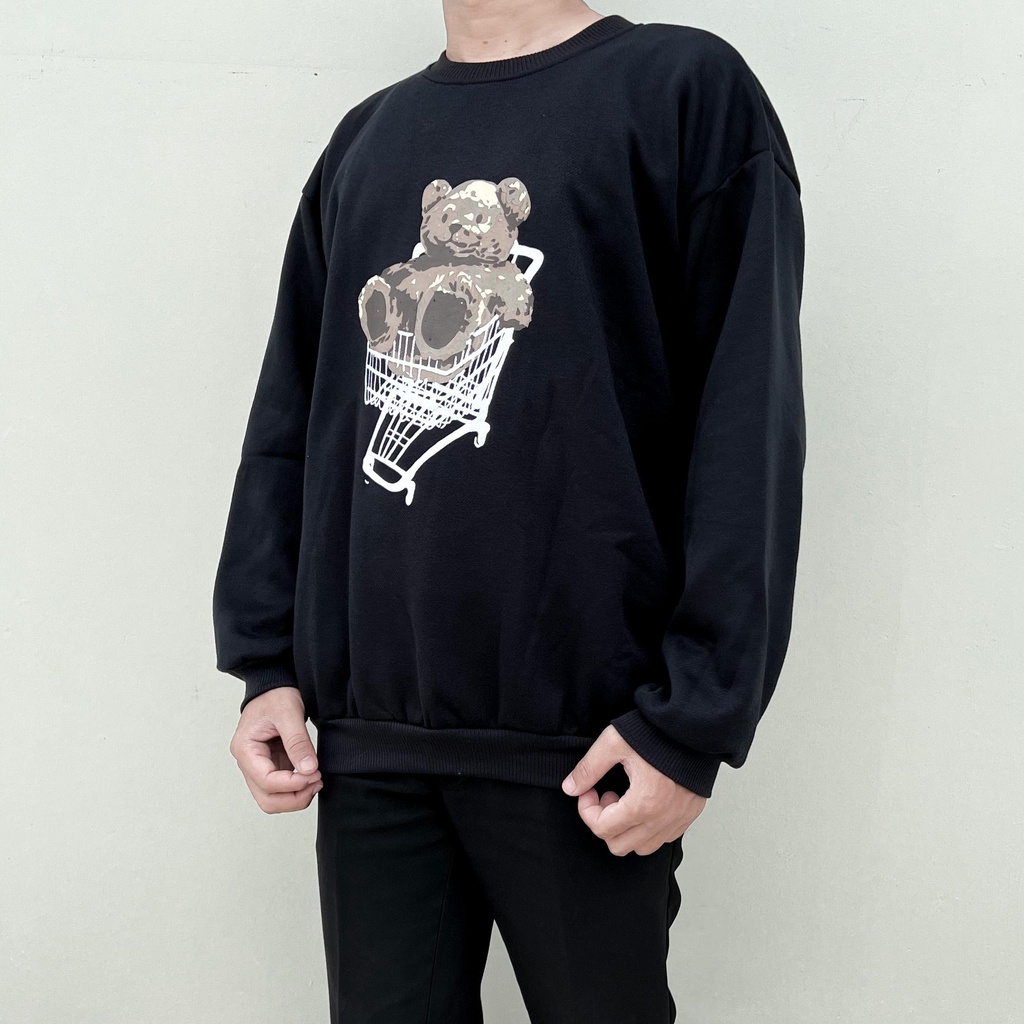 TROLLY BEAR SWEATER OVERSIZE PRIA SWITER CREWNECK