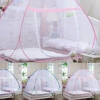 ⅍ Kelambu SUPER JUMBO 220 x 220 cm tudung kanopi tenda anti nyamuk lipat murah ◄