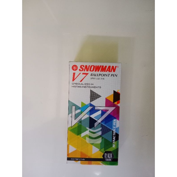

Pulpen snowman v7 warna hitam