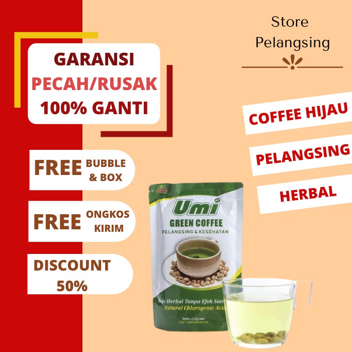 UGC UMI GREEN COFFEE COFFE COFEE PELANGSING OBAT DIET HERBAL PENURUN BERAT BADAN 007