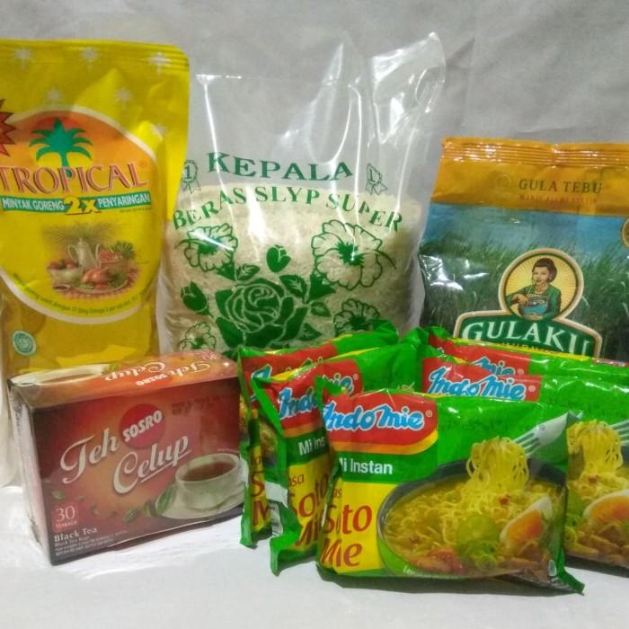 

Paket Sembako Murah 2 Beras, Minyak, Gula, Teh, Mie