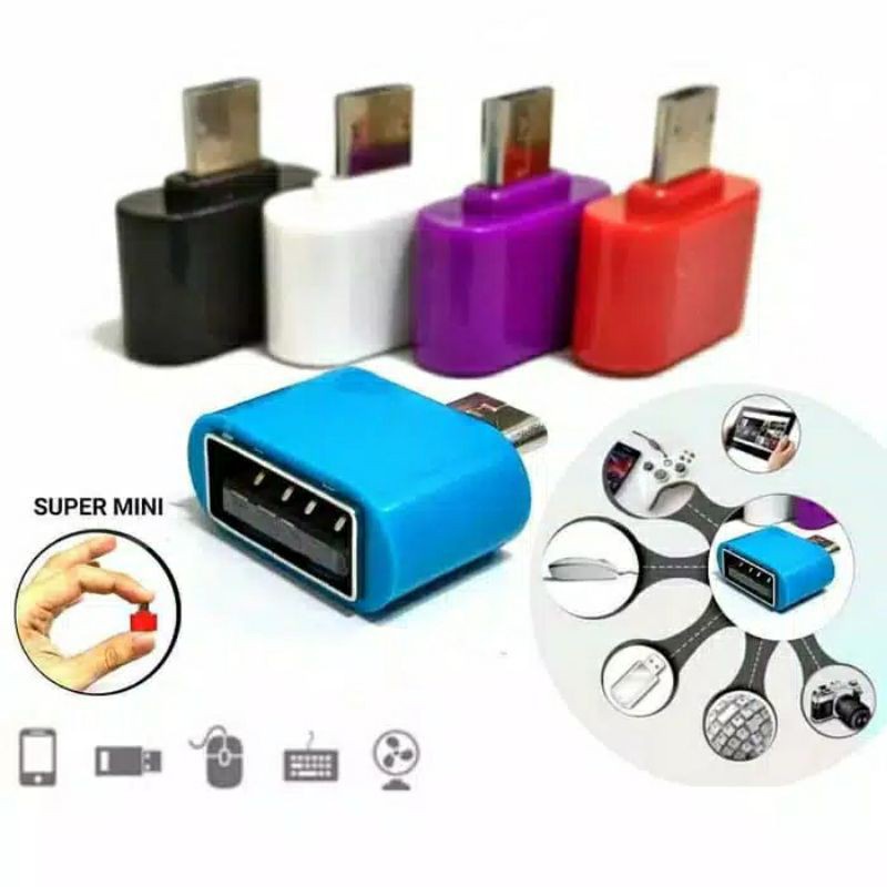 OTG HP Micro Mini On The Go Otg Flashdisk ke HP Sambungan HP Konektor Android Pakai Mouse Laptop Buat Game Micro Usb V8