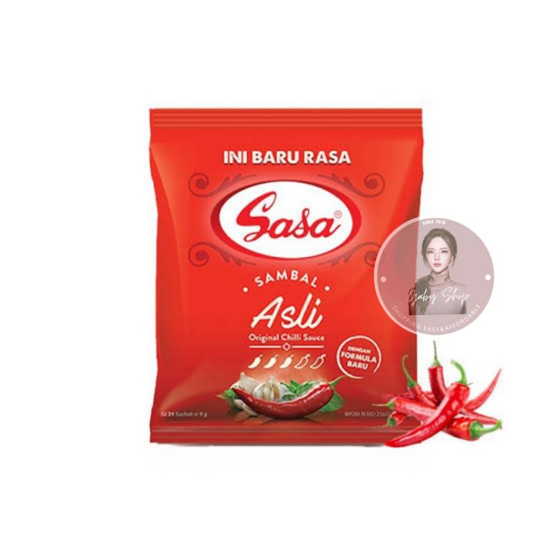 

SAUS SAMBAL/TOMAT SASA SACHET 9GR ISI 24 SACHET