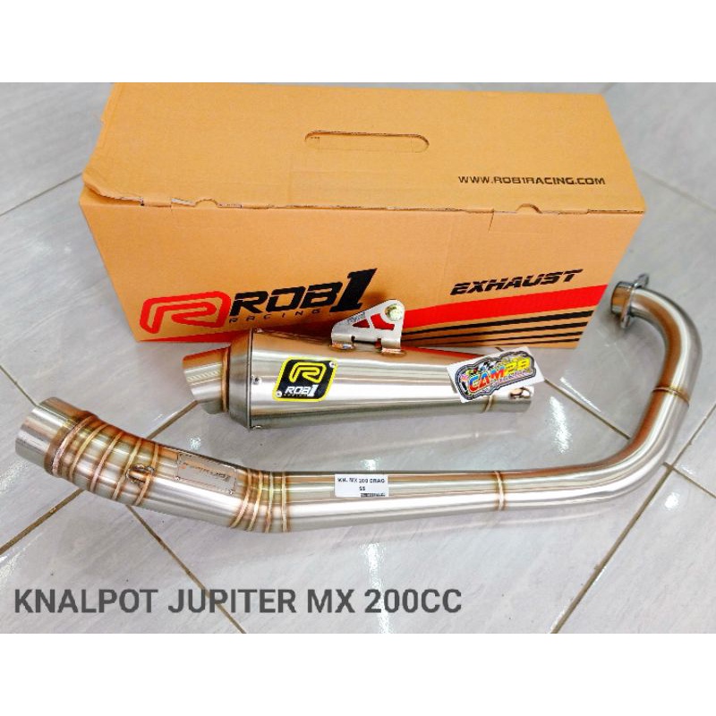 Knalpot rob1 fu MX 155 200cc Stainles original