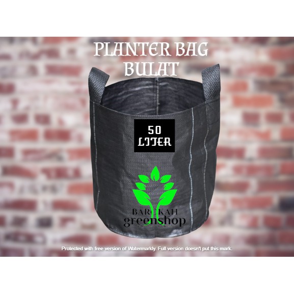 Planter bag 50 liter bulat - pot - media tanam