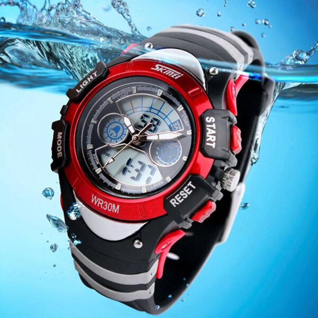 SKMEI Jam Tangan Anak JT 03 Interface Waktu Digital Analog Plus LED Stylish Anak Cowok Waterproof