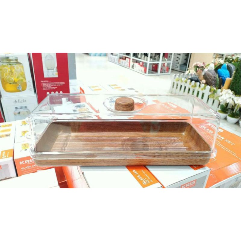 tempat roti tawar cake tray ace hardware kayu tutup aklirik