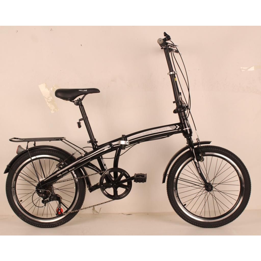 Sepeda Lipat MELANO 20 Inch 7 Speed Boncengan folding bike Steel V Brake SNI Murah Termurah mtb folding bike Garansi free jasa service selamanya-2
