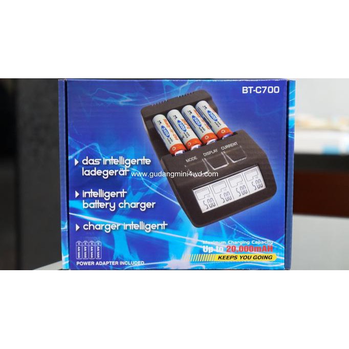 OBRAL OPUS Charger AA/AAA BT-C700 (Charge,Discharge,Refresh,Test,Quick Test) Termurah