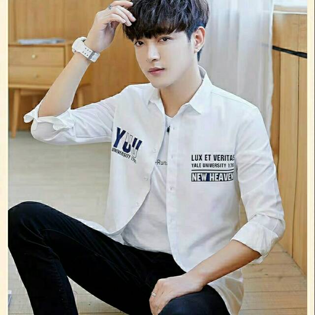 KEMEJA YALE CASUAL FASHION PRIA