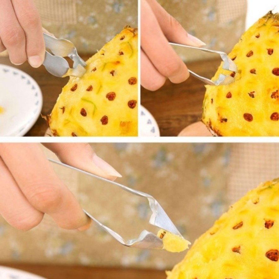 Alat Pembersih Pengupas Pemotong Mata Nanas Buah Peller Pencabut pengupas kuaci alat pengupas kuaci 