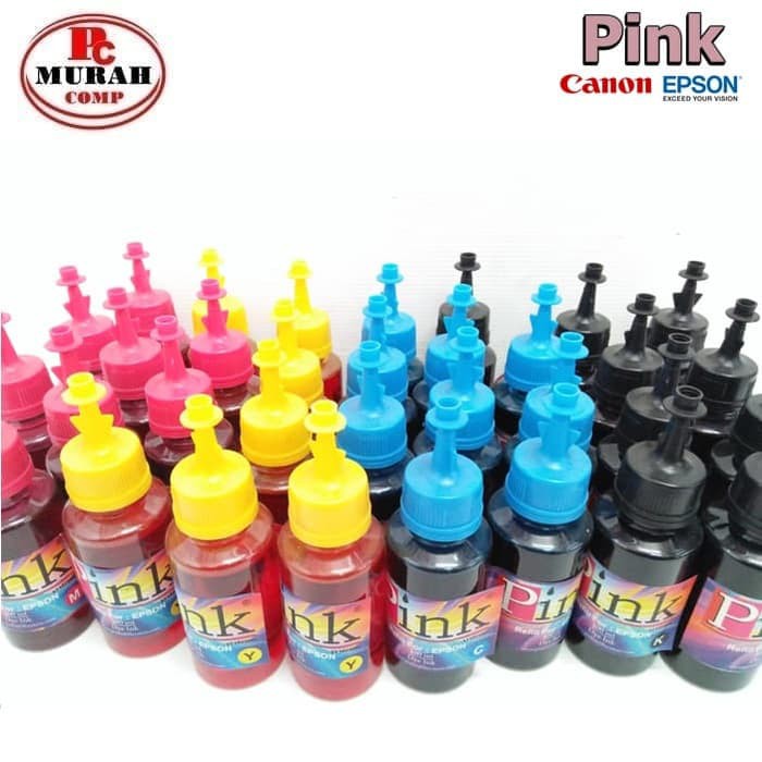 Paket Tinta PINK 100ml Untuk EPSON dan CANON