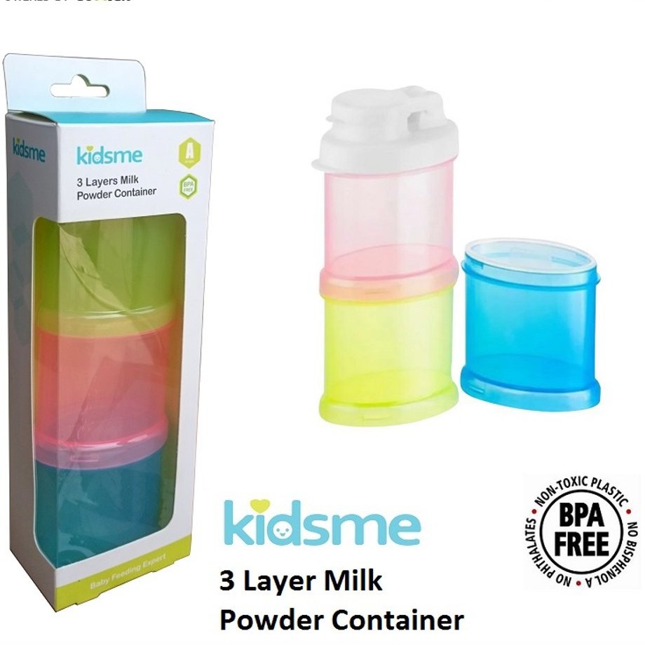 Kidsme 160150 Milk Powder Container 3 Layers