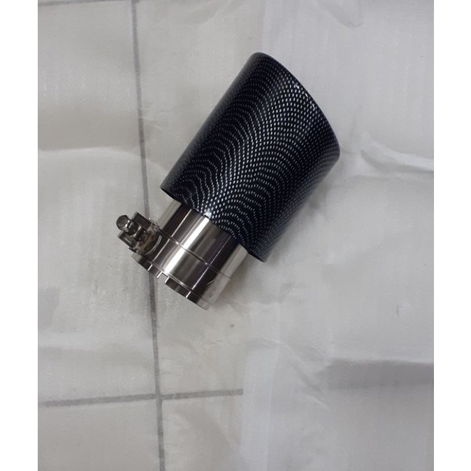 BUNTUT KNALPOT / MUFFLER MOBIL HRV FULL CARBON GLOSSY.