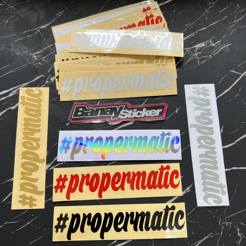 STICKER STIKER PROPER MATIC PROPERMATIC CUTTING