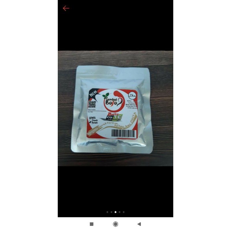 

sambal bojo baby cumi pete level garang 20grm