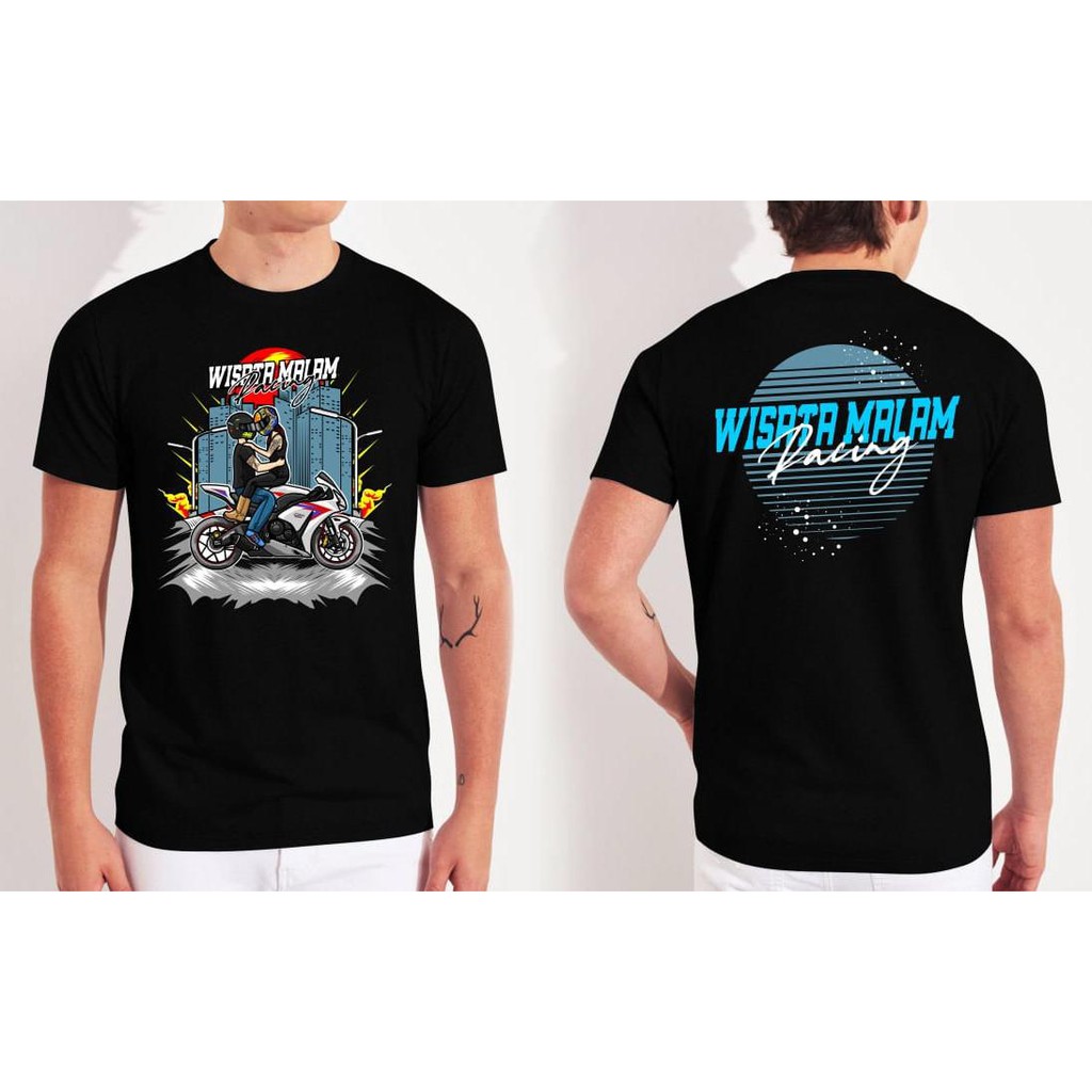 Kaos Wisata Malam Duo Bikers