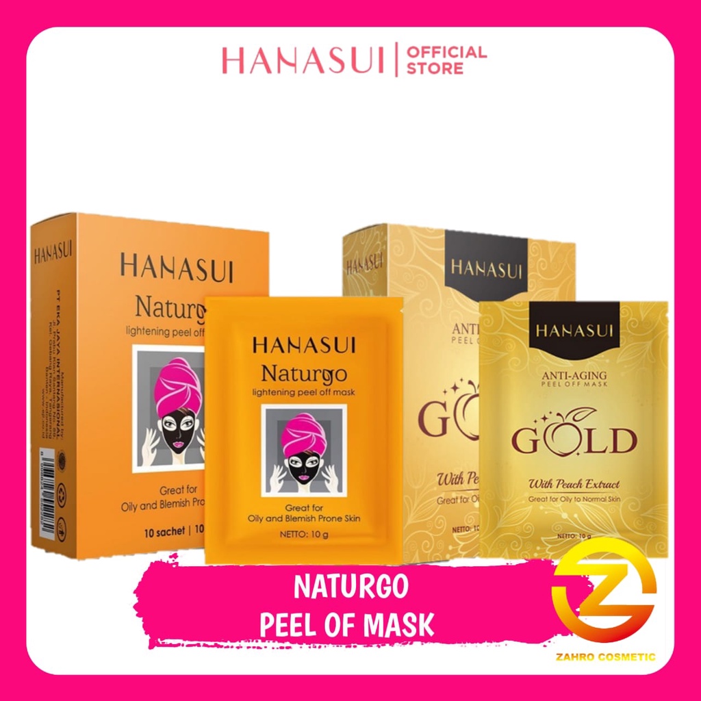 Jual Hanasui Naturgo Peel Off Mask 10g Shopee Indonesia