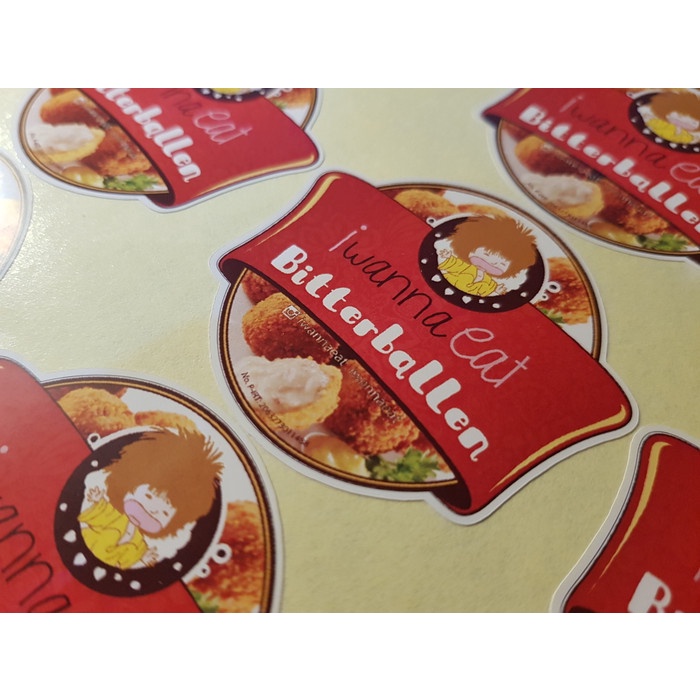 

Sticker Vinyl Custom Print + Laminasi + Cutting - Kromo