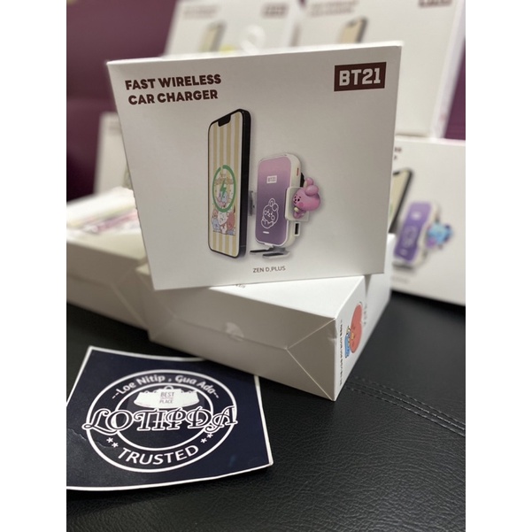 Image of READY STOCK - BT21 FAST WIRELESS CAR CHARGER OFFICIAL FROM LINE FRIENDS STORE #6