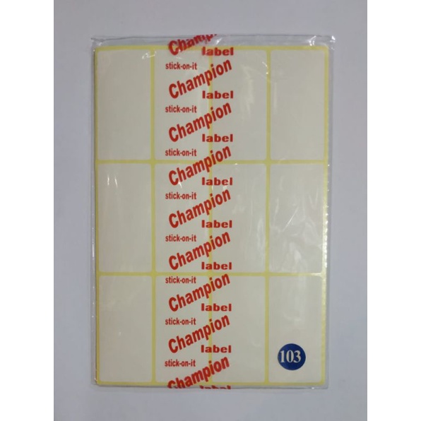 

label stiker no 103 # GK