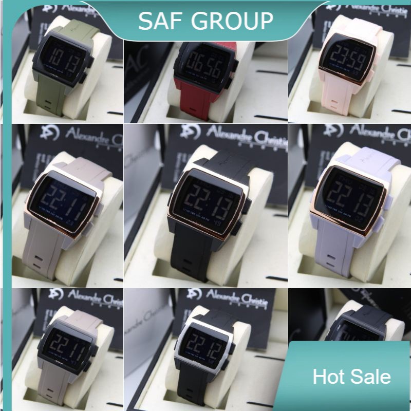 JAM TANGAN PRIA / WANITA ALEXANDRE CHRISTIE AC 9343 / AC9343 DIGITAL ORIGINAL by plp
