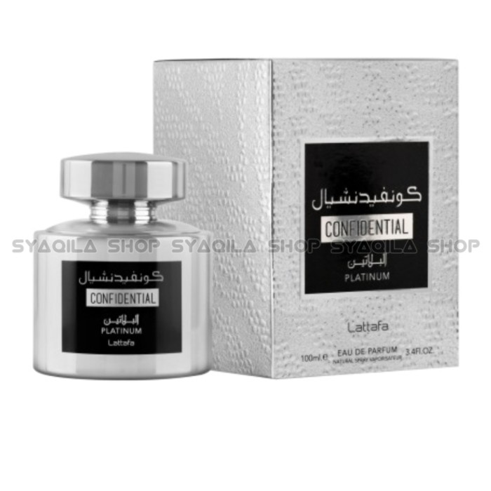 Minyak Wangi Pria Wanita Parfum Lattafa Confidential Platinum Original