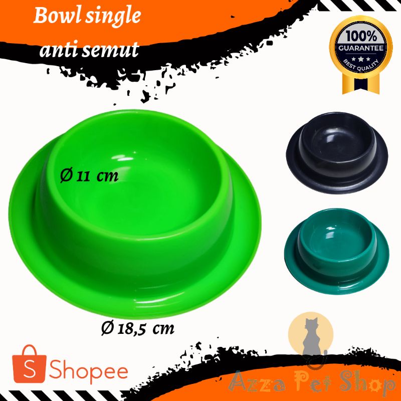 bowl single anti semut / tempat pakan kucing anti semut / plate single anti semut