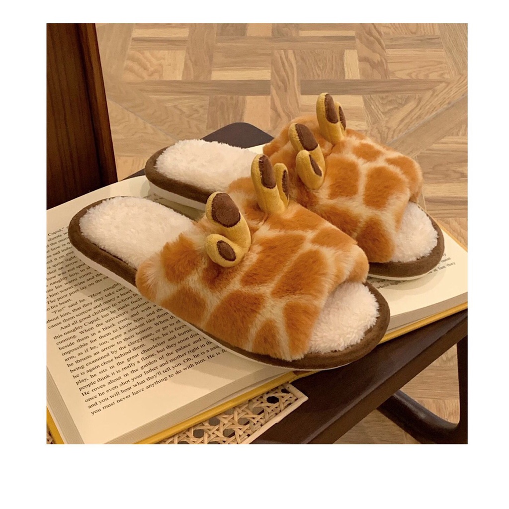 SANDAL RUMAH JERAPAH GIRAFFE SEPATU KAMAR IMPOR LEMBUT SLIPPER