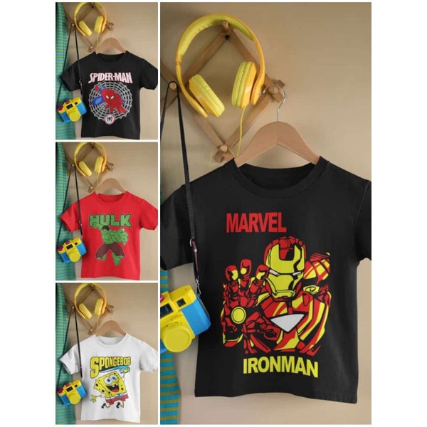 Kaos anak Laki-laki karakter 1-4thn PILIH MOTIF KAOS ANAK COWOK KARAKTER