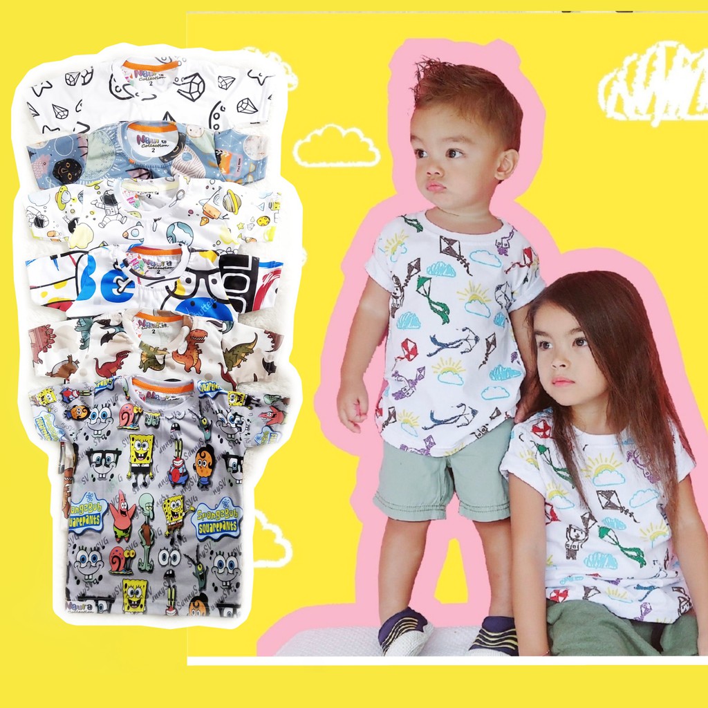  KAOS  ANAK  MURAH FULL PRINTED  TEE  GROSIR  ECER KAOS  