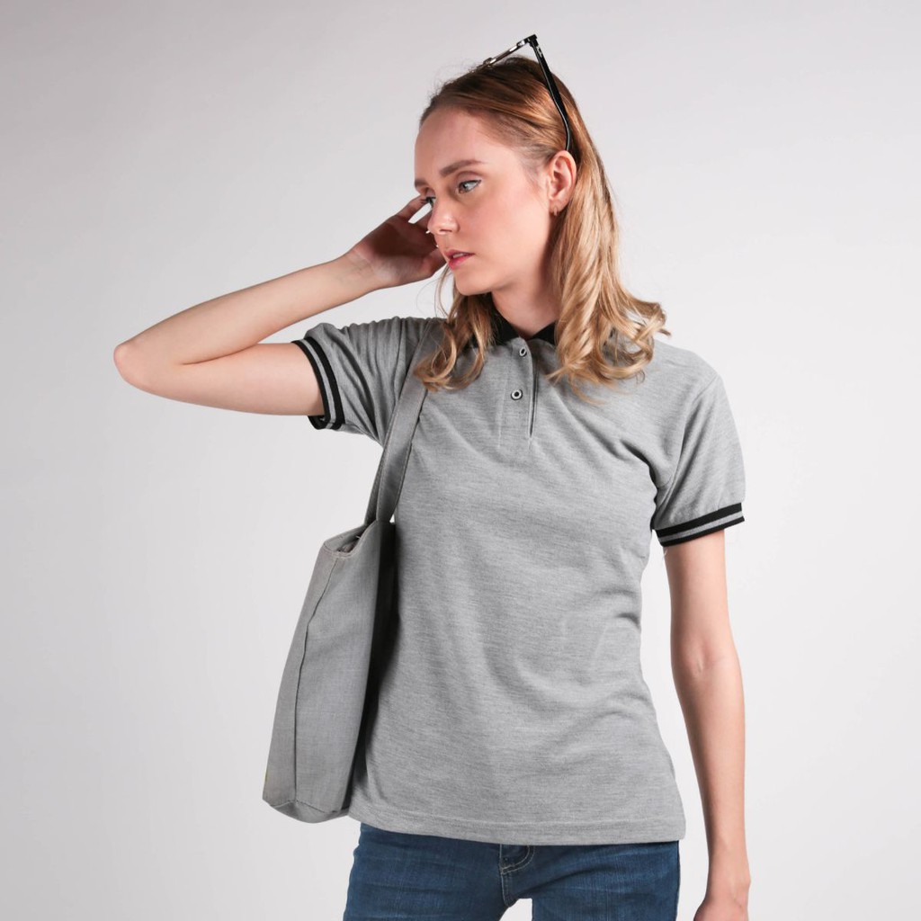 Kaos Kerah / Polo Shirt Wanita Lengan Pendek - Basic Kombinasi Banyak Pilihan Warna - PLSW (COMB)