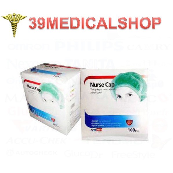 NURSE CAP ONE MED ECERAN - PENUTUP KEPALA OPERASI