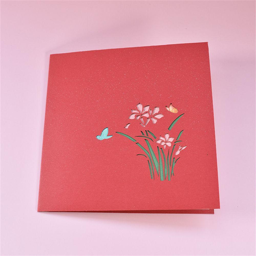 Solighter Mother's Day Greeting Card Handmade Gift Kartu Undangan Cetak Warna Berkat Kartu Kecil