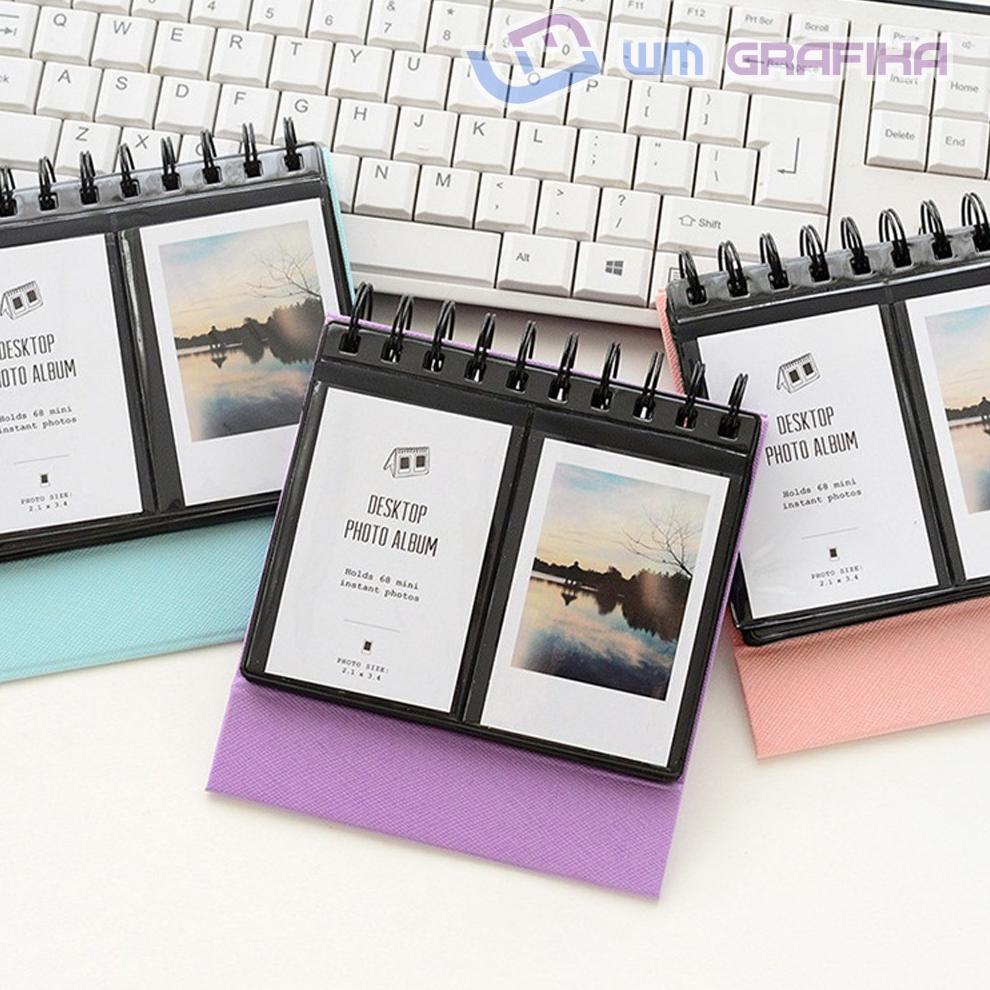 

((BISA COD)) Album foto mini warna model kalender polaroid atau 2R 68 slot foto kpop korea style