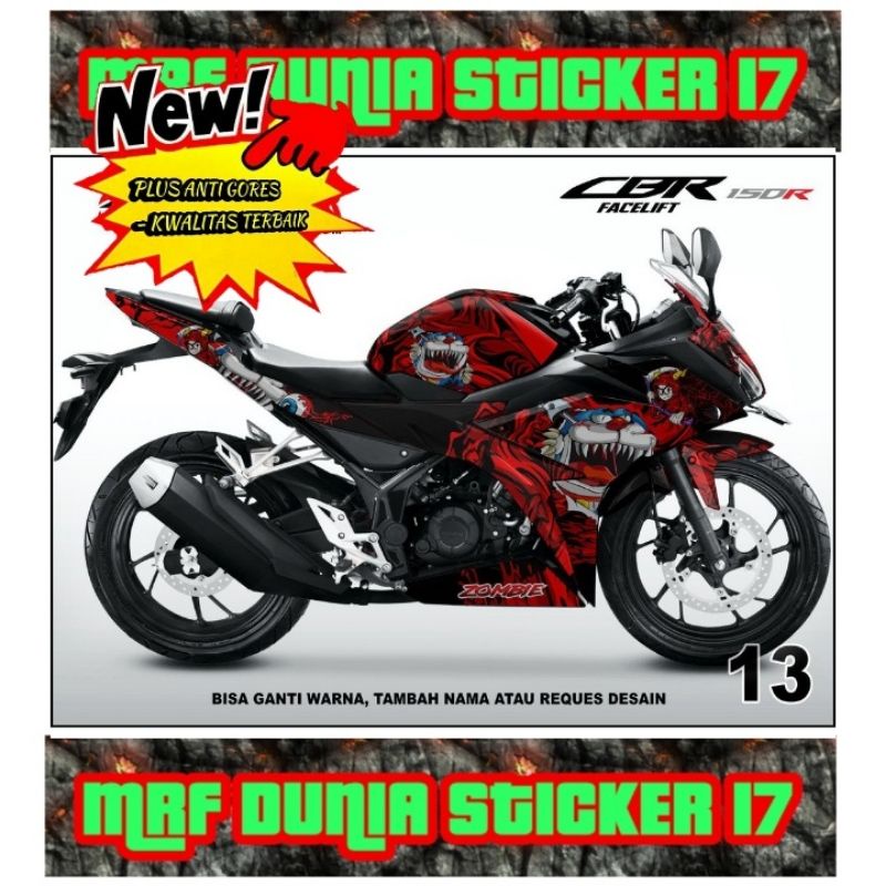Sticker decal CBR 150R Facelift Full Body dekal CBR 150R Facelift Stiker Decal CBR 150R Facelift Dec