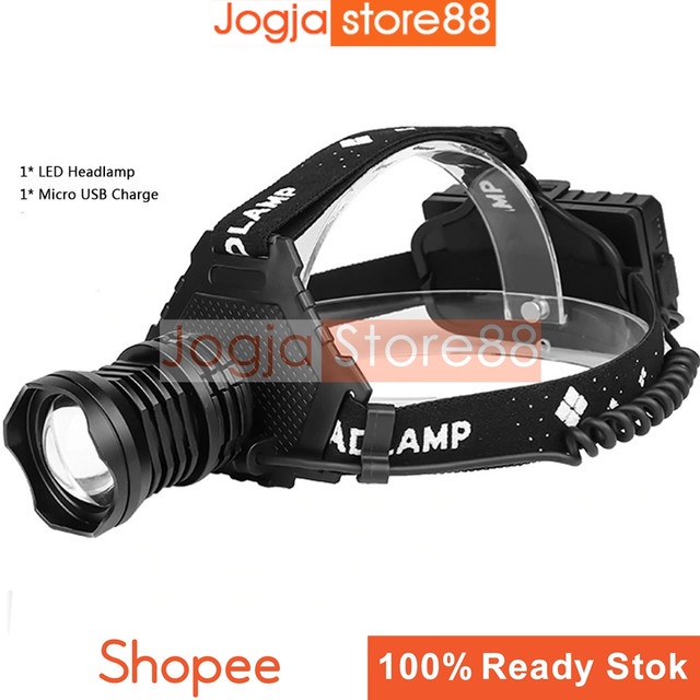 Senter Headlamp LED XHP70 1000 Lumens - Black