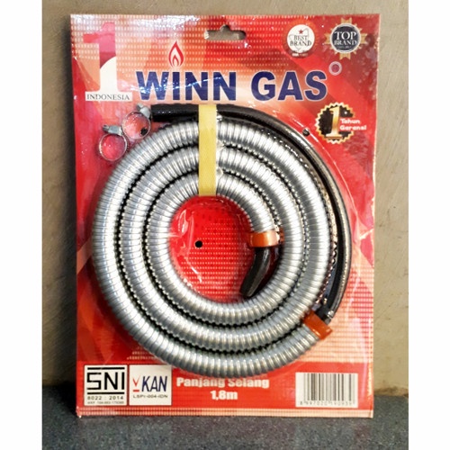 Selang Gas 1.8 Meter Winn Gass Premium / 1.8m Win / Selang Gas Win / Selang Kompor Elpiji