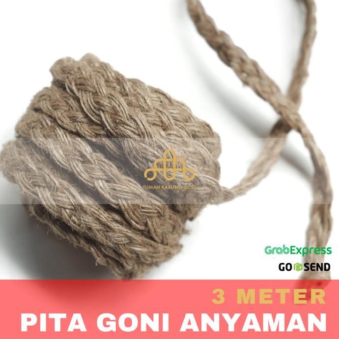 

Tali Pita Goni Anyaman - Pita Goni Kepang Rustic - Tali Rami Kepang