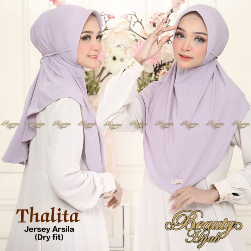 [Ori Beauty Hijab]••THALITA••jilbab instan jersey arsila••bergo pet tali polos