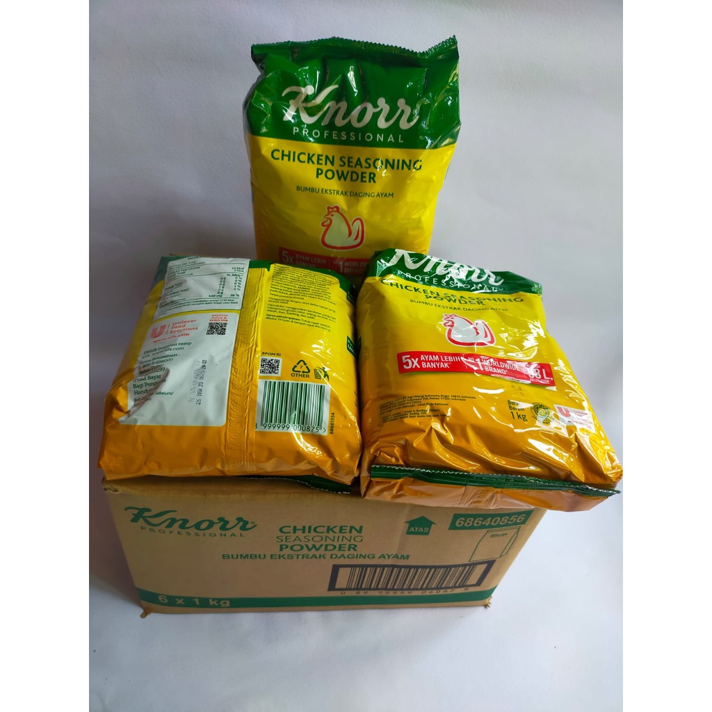 

Chicken Seasoning Powder Knorr 1 Kg dan 200gr Halal Free Bubble Wrap Dan Dus Tebal