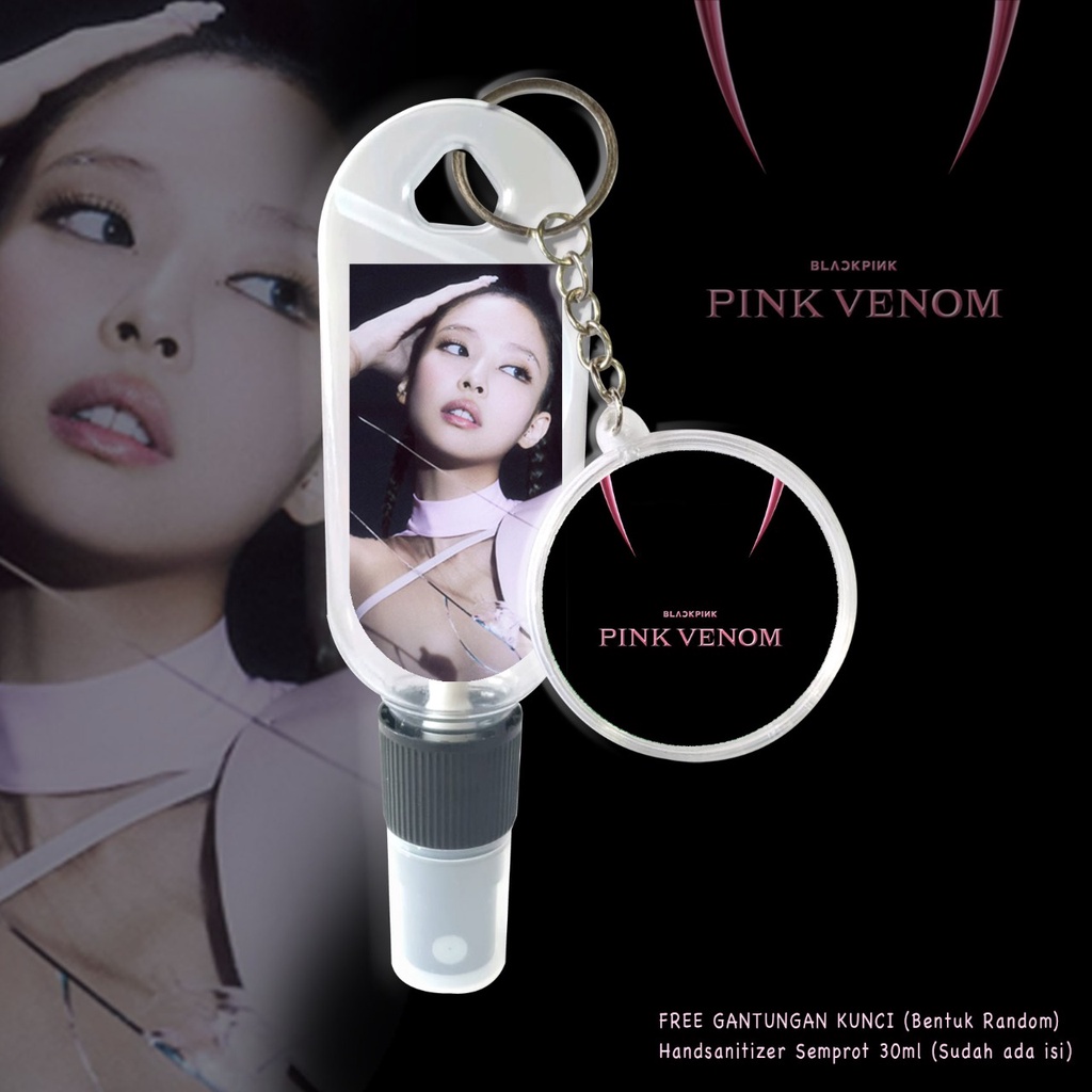 (FREE GANTUNGAN KUNCI) HAND SANITIZER BLACKPINK 1 VERSION / PINK VENOW / BORN PINK / K-POP / SUDAH INCLUDE ISI 30ML / TERMURAH